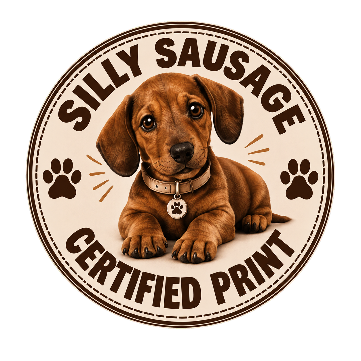 Silly Sausage Certified Print