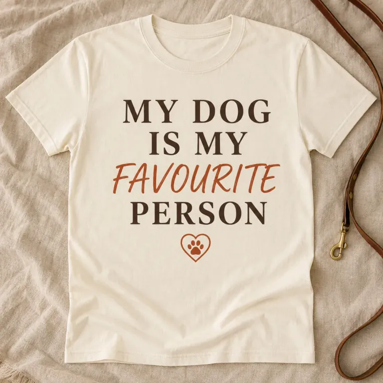 My Dog Is My Favourite Person funny dog T-shirt design