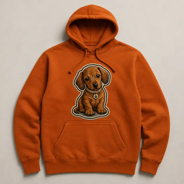 Personalised pet portrait hoodie design preview
